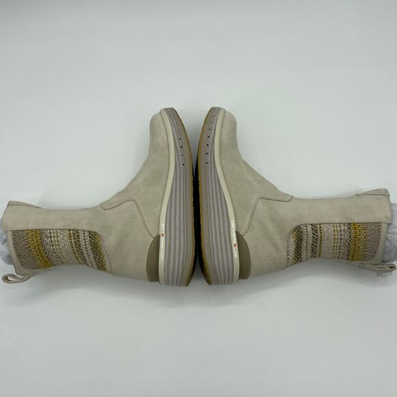 DECKERS X LAB KO-Z Chrysalis Boot Womens Size 7 Side Zip Suede Shearling Shoe - Picture 4 of 13